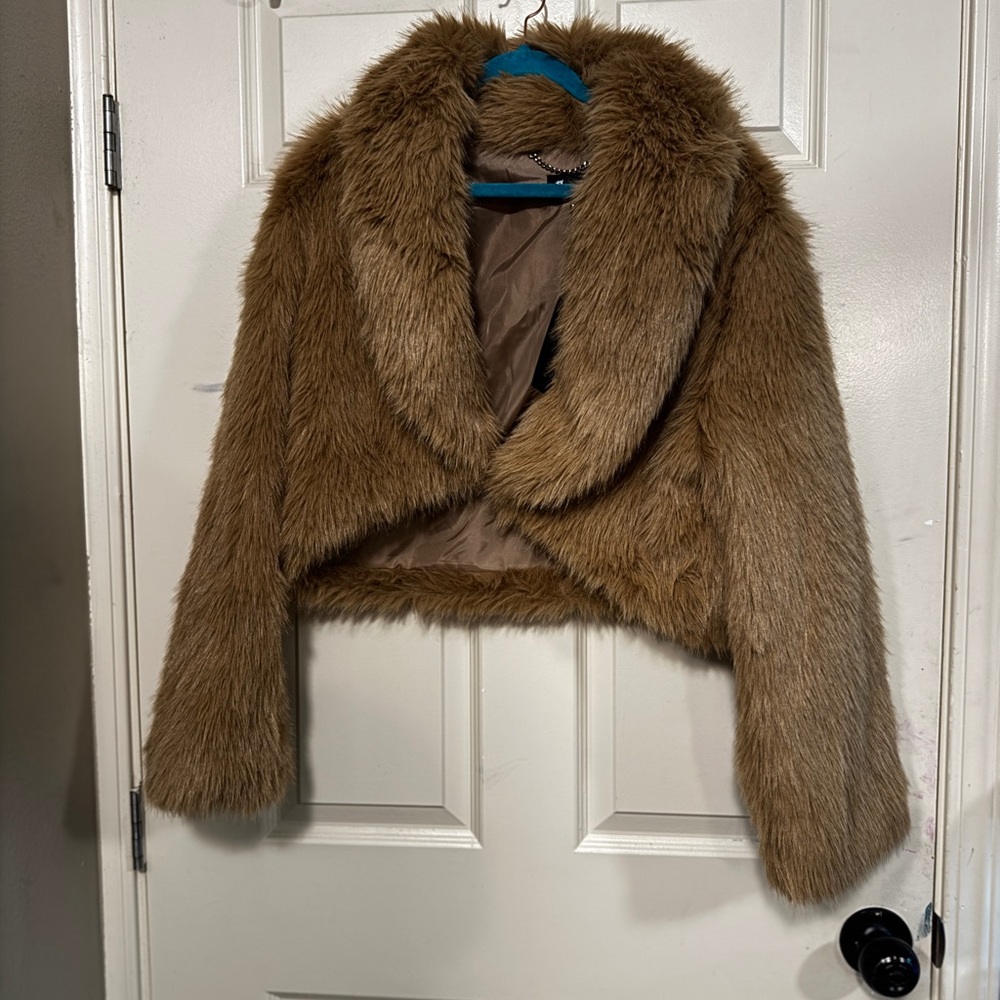 Dolls Kill Tan Teddy Jacket